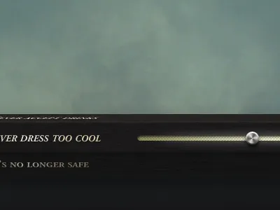 Nav Bar analog light menu navigation retro sides texture