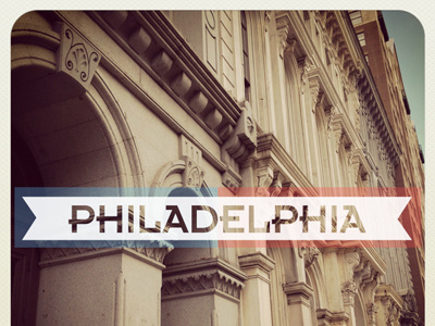 Philadelphia americana blue philadelphia red retro white