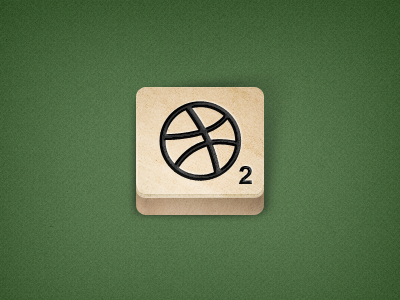 Scrabbble dribbble icon scrabble