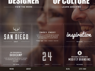 My Site Rd2 brown classic design icons navigation outlines portfolio textures transparent tweet type typography ui web white