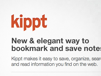 Kippt bookmarking web webapp website