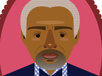Henry Sherman danny glover illustration movie portrait royal tenenbaums wes anderson