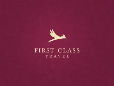 First Class Travel bird first first class logo luxury plane travel travel agency