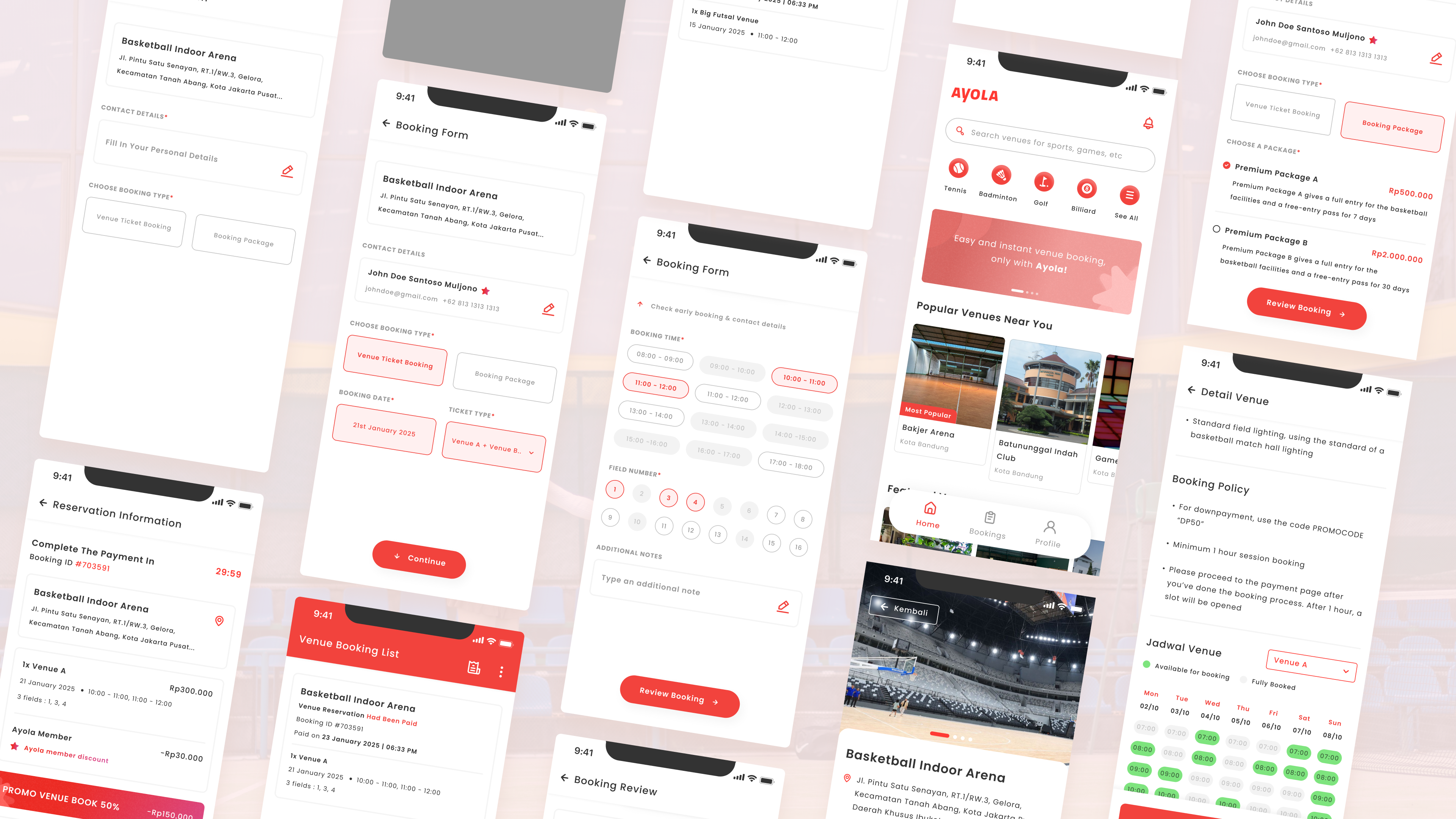 Ayola - Venue Reservation App UI Design by Muhammad Rayhan Alifinzi on ...