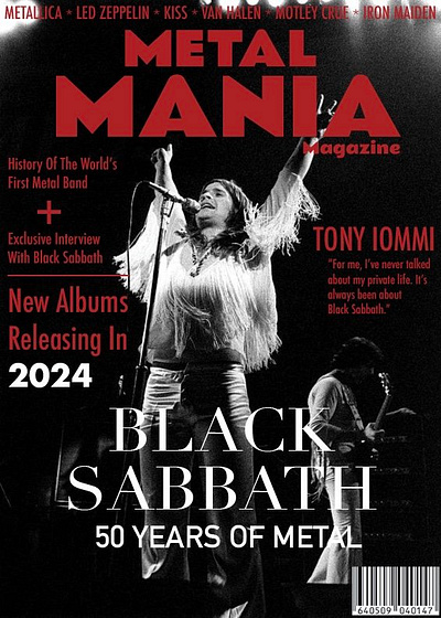 Black Sabbath Magazine Cover black sabbath branding graphic design indesign magazine cover typography