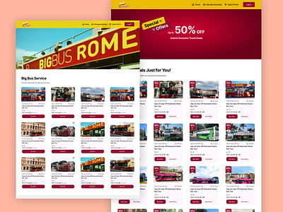 Bus service website product design uiux design user experience design ux ux design web design