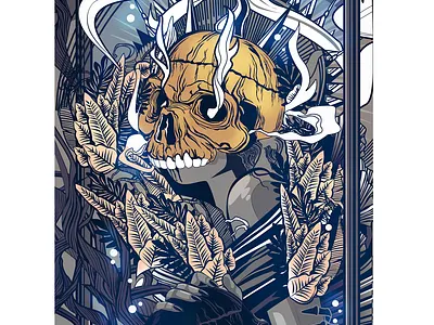 Samhain esoteric halloween harvest illustration illustrator tarot