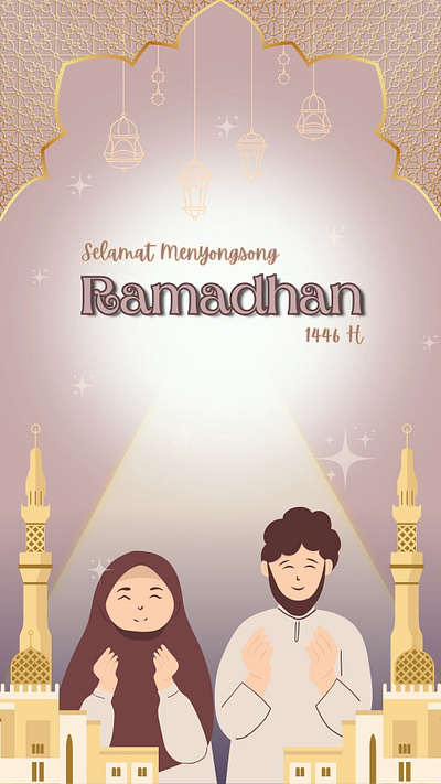 Ramdhan Poster 3dart clean design graphic design illustration moeslim ramadhan ramadhan kariem