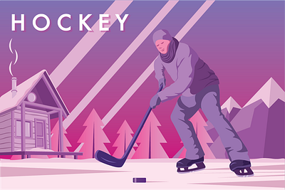 Hockey Poster adobe adobe illustrator design graphic design illustration logo vector