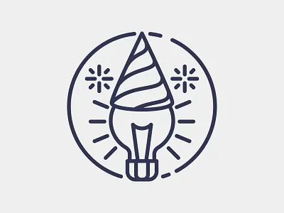 Event Creativity and Innovation icon design graphic design hat icon illustration lightbulb logo party vector venue