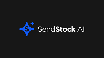 Logo animation for SendStock AI 2d ai animation branding logo logo animation logotype