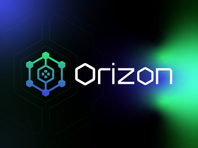 Orizon FinTech Logo Design Concept block blockchain brand identity branding chain connection crypto fintech hexagon horizon logo logo design logo designer logo identity logotype modern logo o logo polygon technology web3