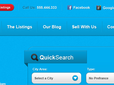 Project Search and Nav arial nav search shadow