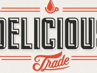 Delicious Logo caffeine coffee design lettering letters logo processq type typography