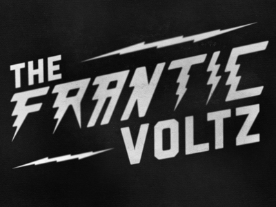 The Frantic Voltz texture typography