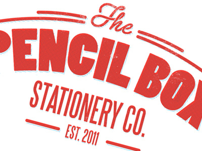 Pencil Box design identity logo