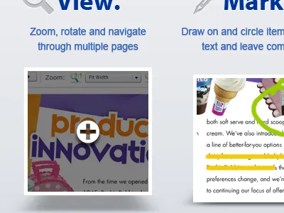 Steps mock hover steps view