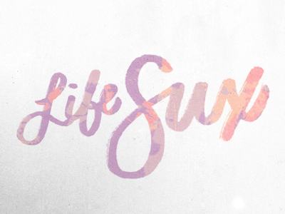 Life sux lettering script type