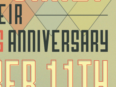 30th Anniversary Card graphic design illustrator vintage