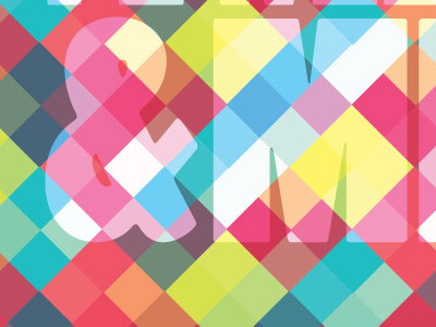 & ME ampersand blue green pattern red typography yellow
