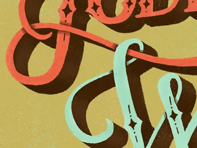 Loop details hand lettered lettering typography