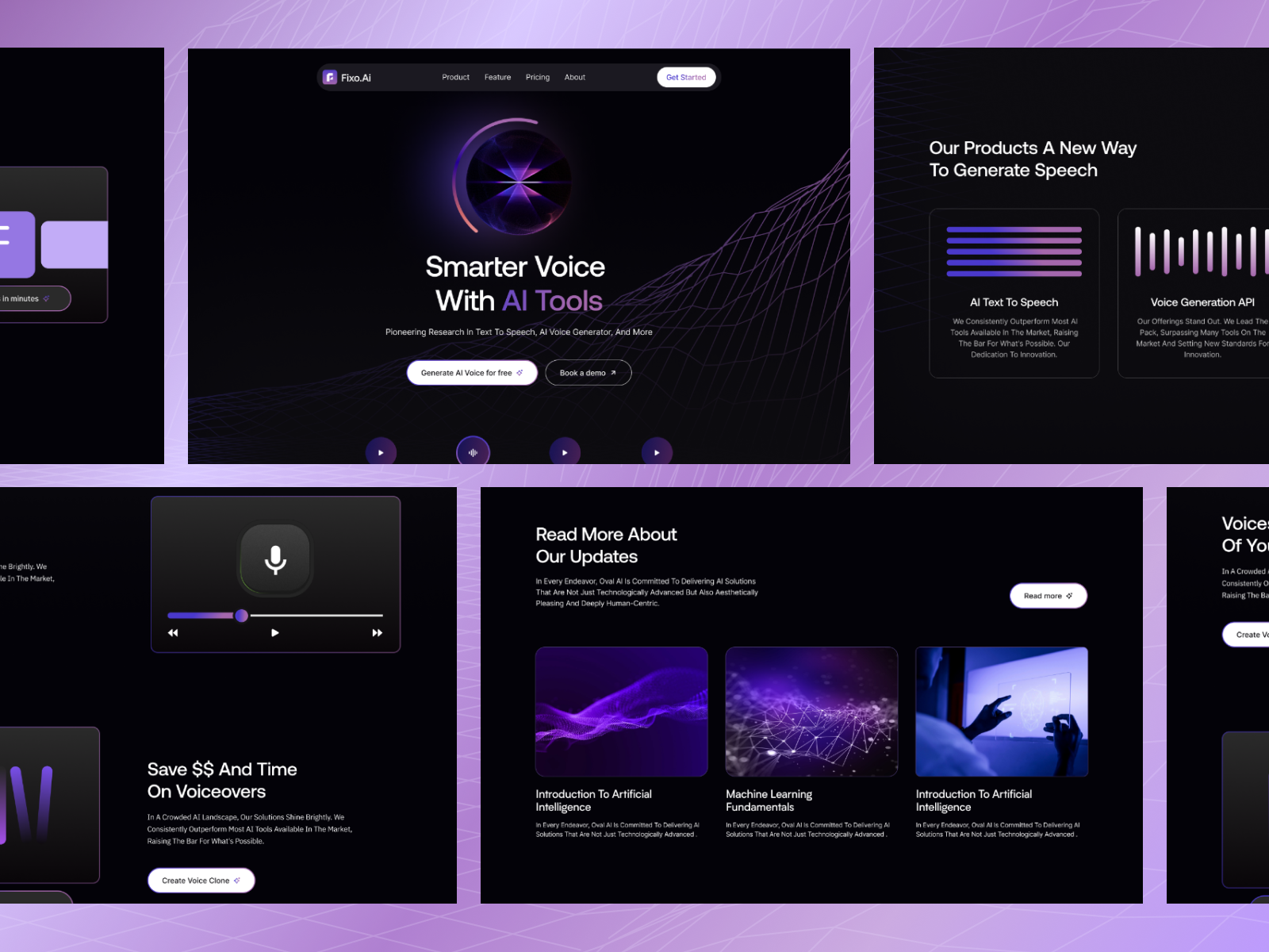 Example of Landing Page Design, Figma