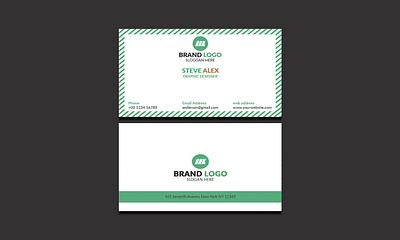 Modern business card business card business card design clean design graphic design