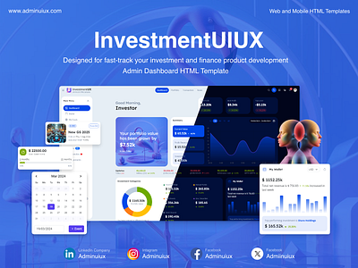 Investment Platform: Investment UIUX Bootstrap 5 Admin Dashboar adminuiux bootstrap templates bootstrap themes html admin template