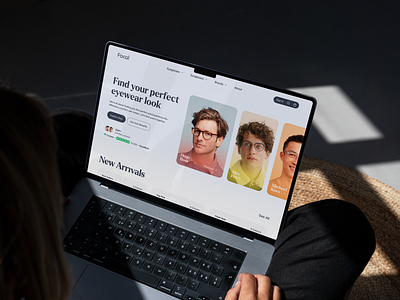 Eyewear Website Design colorful design dribbble best shot e commerce ecommerce eye wear eyewear glasses landing page minimal online shopping project shop sunglass sunglasses trendy web web design webdesign website