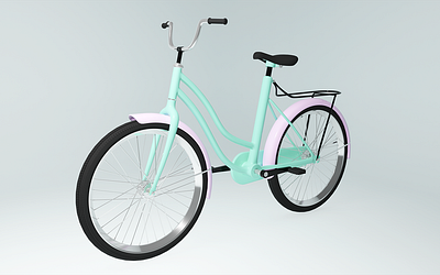 Cute Bicycle 3d 3dart 3dmodeling bicycle clean cycle design graphic design