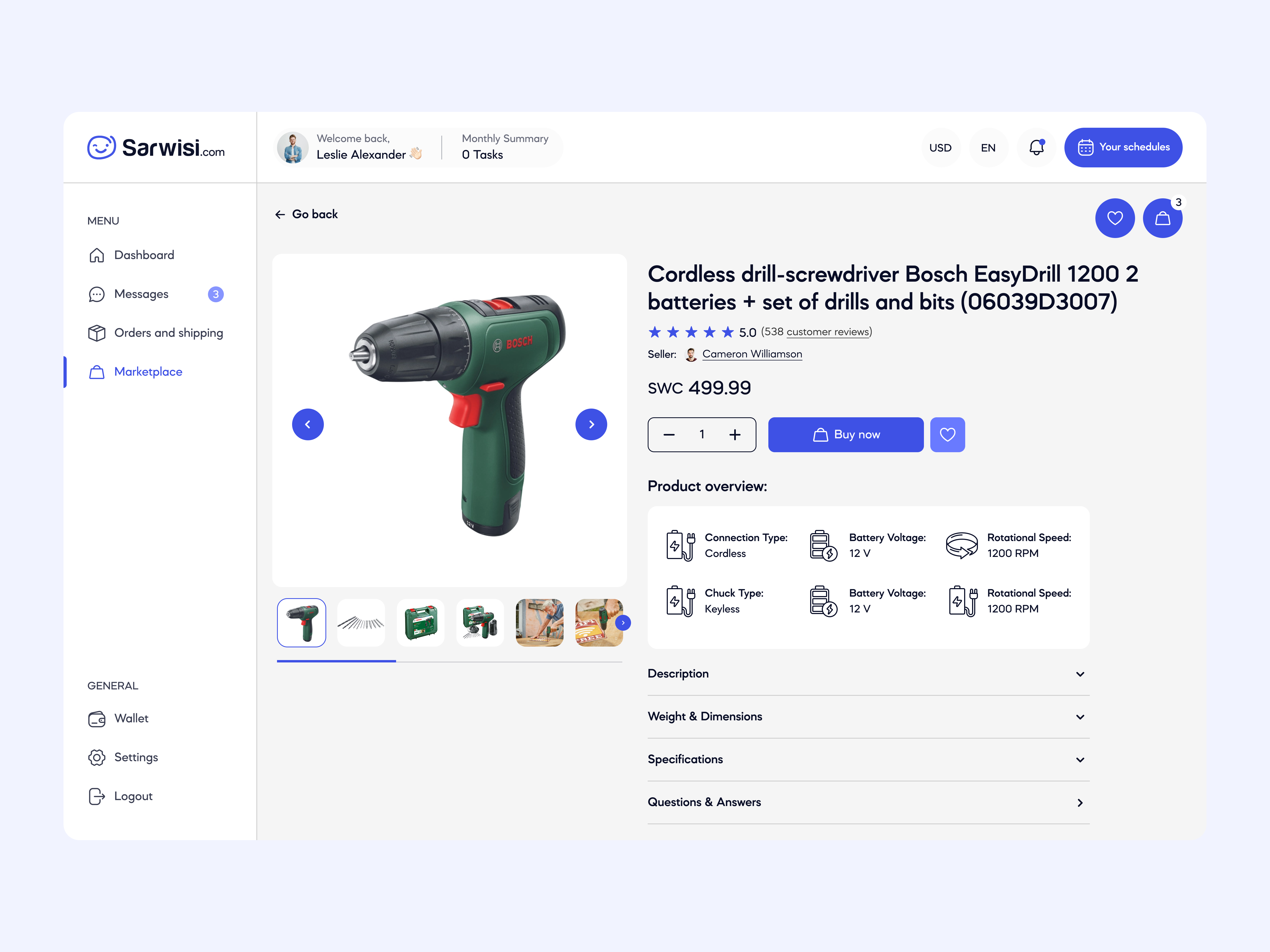 Example of Product Page Design (Ecommerce)