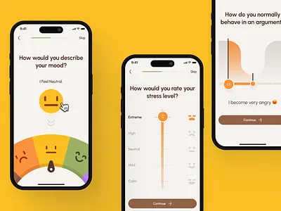 freud v2: AI Mental Health App - Smart Mood & Stress Onboarding ai mental health app ai therapy app assessment ui clean figma ui kit green health assessment mental health app mental health assessment mental health chatbot mental health companion mental health ui kit mindful assistant app minimal mobile app modern mood app mood tracker app mood ui onboarding ui