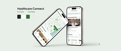 Healthcare Connect app appointment branding consultation design doctor green health healthcare hospital mobile app mobile design safe status ui ux