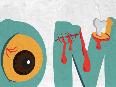 Halloween halloween huffington post illutration typography zombies