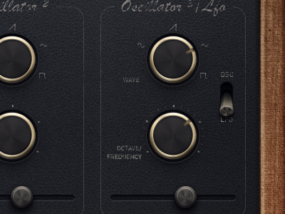 76 Synthesizer app audio gold icon ipad music texture