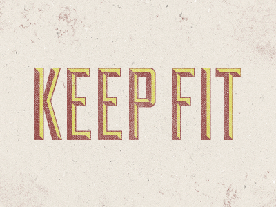 Exercise [Animated] duke exercise grunge red retro texture vintage yellow