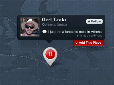 UI - Wip blue glyph map pin ui ui design