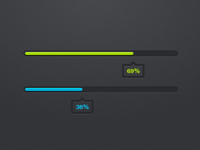 Dark Loader Bar android bar black blue bubble design green grey html5 ios ipad iphone jquery loader loading percent preload preloader progress webdesign