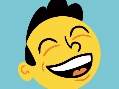 LOL happy illustration laugh smile vector