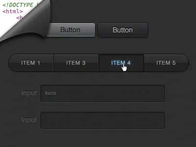 Pure CSS3 Web Elements css css3 html web design