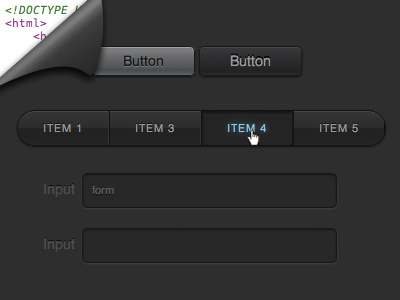Pure CSS3 Web Elements css css3 html web design