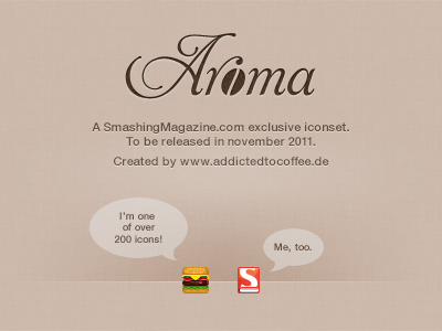 Aroma iconset announcement 24px aroma icon icons set smashing wip