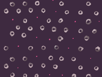 Shy Strawberries circles dots pattern