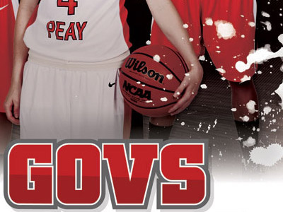 Lady Govs Basketball Poster basketball poster red splatter womens