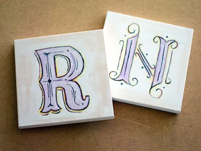 Baby Room Type art baby texture type typography