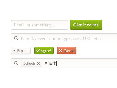 An Input System button calluna sans green input