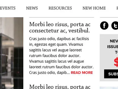 Magazine Clean Design clean magazine simple web design