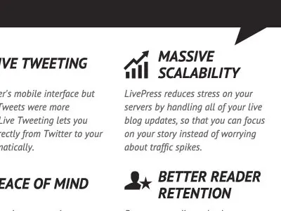 Blogging App clean icons web design