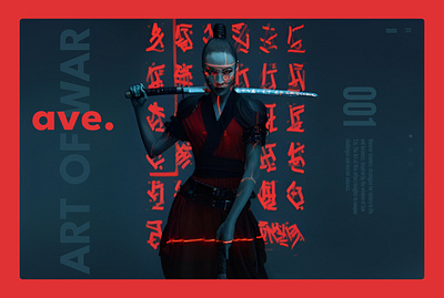 AVE. The Art Of War - Chinese Website art ui ux website