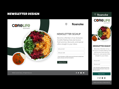 Corelife Newsletter Design figma graphics newsletter photoshop ui uxdesign